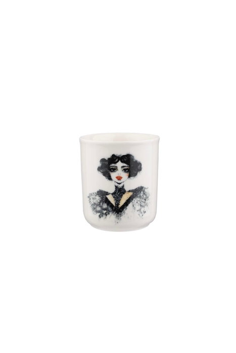 Hermia Juego de Cena de Porcelana de 4 Piezas Blanco